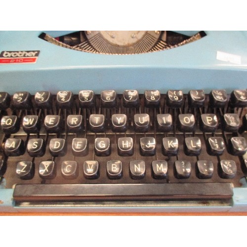 208 - BROTHER 210 TYPEWRITER WITH CASE