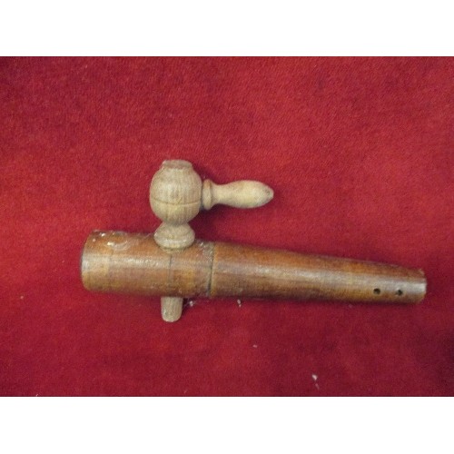 221 - 3 X VINTAGE TURNED WOODEN BARREL TAPS