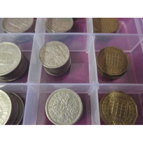 78D - BOX OF VARIOUS ELIZABETH II COINS COMPRISING : 9 X HALF CROWNS, 9 X TWO SHILLINGS, 20 X SHILLINGS, 3... 