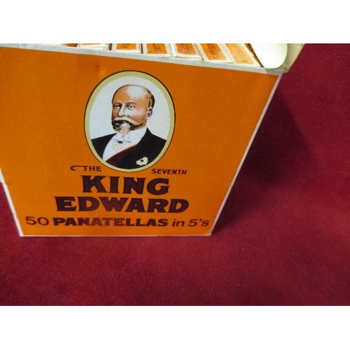 100B - 9 BOXES OF 5 (45 TOTAL) KING EDWARD PANATELLAS - CIGARS - ALL UNOPENED AND SEALED IN CARBOARD OUTER ... 