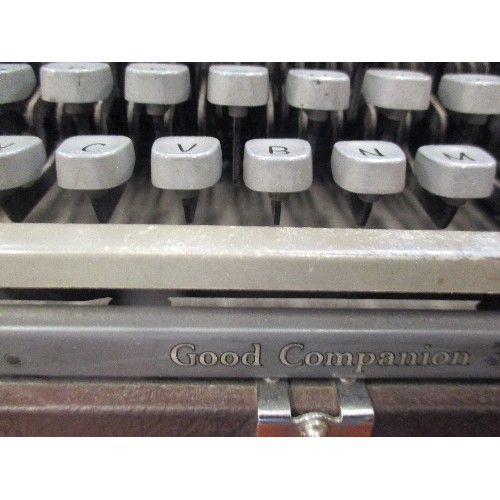 208A - 1930'S / 40'S IMPERIAL GOOD COMPANION TYPEWRITER WITH CASE