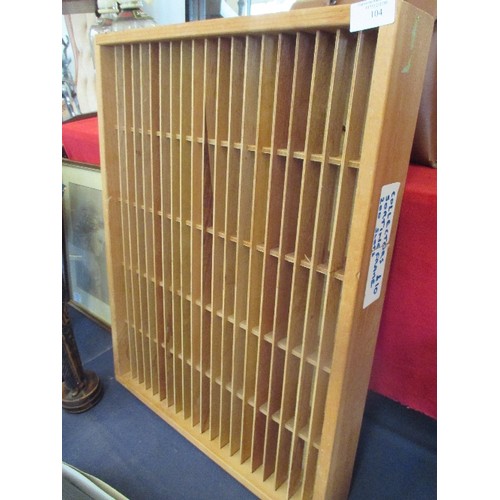 104 - WOODEN COLLECTORS SORTING FRAME