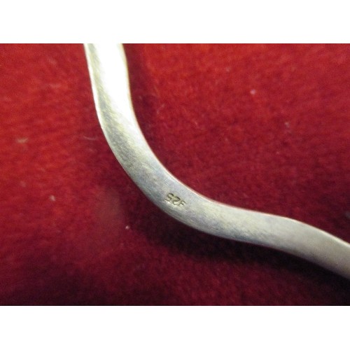 25 - MODERNIST DESIGN 925 SILVER CHOKER NECKLACE