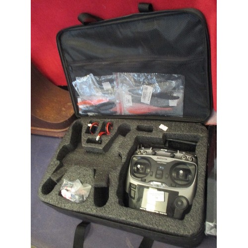 79 - CASED CAMERA RACING DRONE, WITH CONTROLLER, 'AT9 RADIO-LINK'