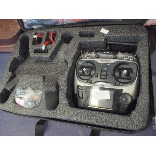 79 - CASED CAMERA RACING DRONE, WITH CONTROLLER, 'AT9 RADIO-LINK'