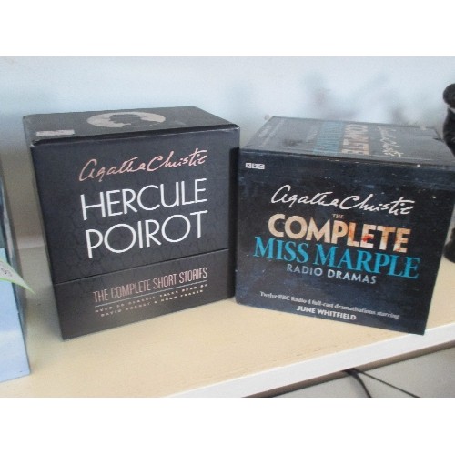 93 - 3 AGATHA CHRISTIE AUDIO BOOK BOXED SETS, 'THE BEST OF HERCULE POIROT'  'THE COMPLETE MISS MARPLE'