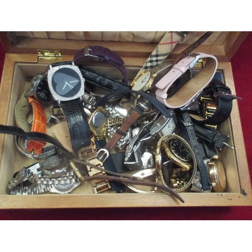 97 - BOX OF WATCHES AND PARTS.