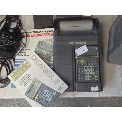 165 - PSION PRINTER/ ORGANISER. MODEL LZ, WITH INSTRUCTION MANUAL.