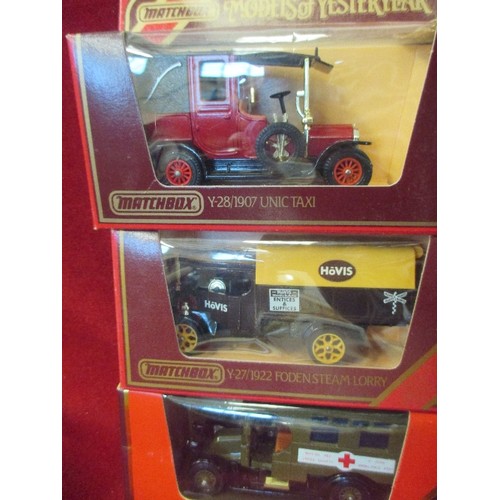 206 - MATCHBOX LIMITED EDITION BOXED 'MODELS OF YESTERYEAR' INCLUDING RED CROSS AND HOVIS TRUCKS ETC.