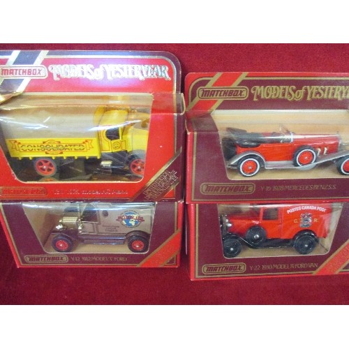 206 - MATCHBOX LIMITED EDITION BOXED 'MODELS OF YESTERYEAR' INCLUDING RED CROSS AND HOVIS TRUCKS ETC.