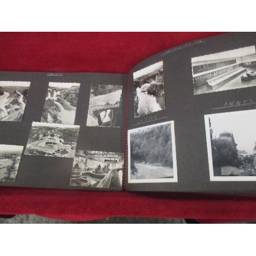 221 - SLIDES, NEGATIVES AND A SCRAPBOOK OF PHOTOS AND POSTCARDS