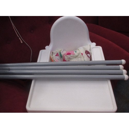 342 - HI LO HIGHCHAIR BY BABYLO WITH BOX - APPEARS ALMOST NEW