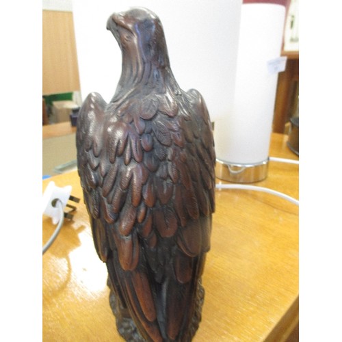 360 - HEAVY RESIN GOLDEN EAGLE ORNAMENT - 23CM