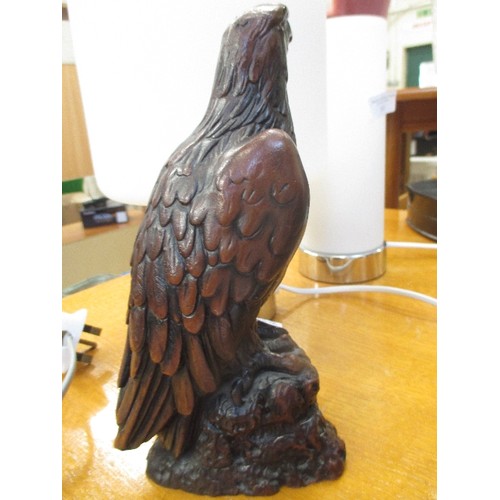 360 - HEAVY RESIN GOLDEN EAGLE ORNAMENT - 23CM