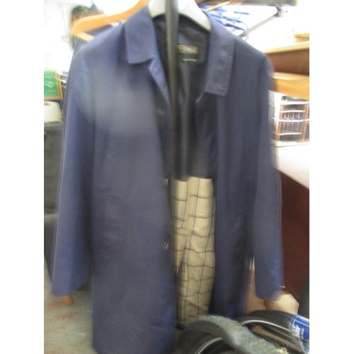 278A - QUALITY GENTS CLOTHING IN VGC INCLUDING DUNN & CO GREY WOOL SUIT, SIZE SMALL, 5 PAIRS OF BLACK M&S S... 