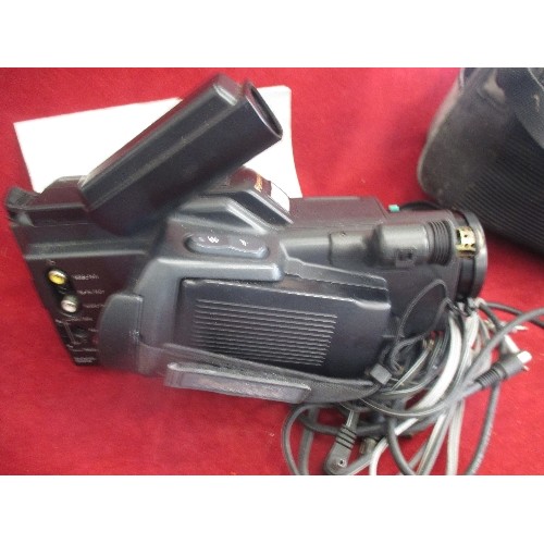 21 - PANASONIC VHS COMPACT MOVIE CAMERA WITH AUTO FOCUS FOR RECORDING AND PLAYBACK, MODEL MC20 WITH INSTR... 