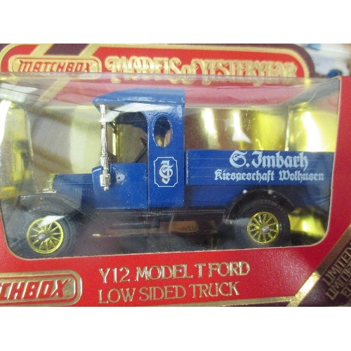 78 - COLLECTION OF 5 MATCHBOX MODELS OF YESTERYEAR VEHICLES ALL IN MINT CONDITION IN ORIGINAL BOXES. INCL... 