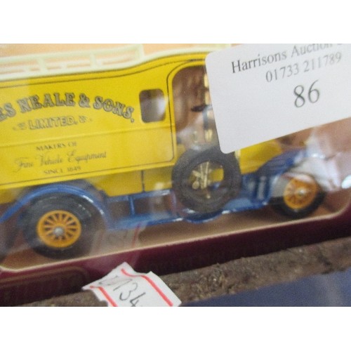 86 - COLLECTION OF 6 MATCHBOX MODELS OF YESTERYEAR VEHICLES ALL IN MINT CONDITION IN ORIGINAL BOXES. INCL... 