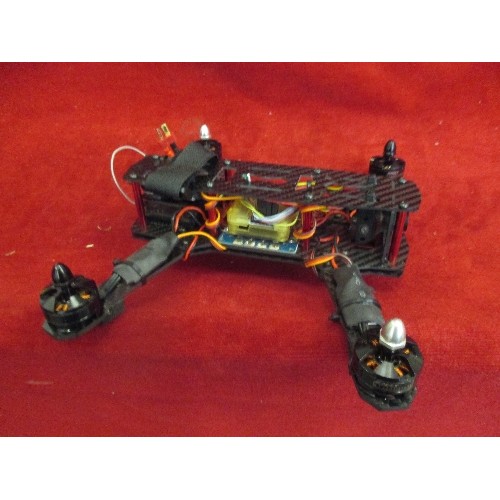 79 - CASED CAMERA RACING DRONE, WITH CONTROLLER, 'AT9 RADIO-LINK'