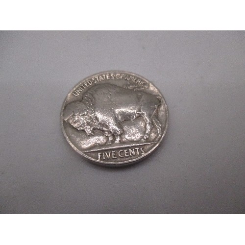 98D - 1930 USA BUFFALO FIVE CENTS COIN