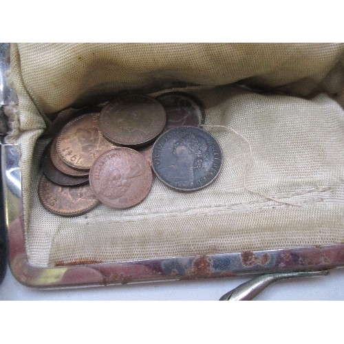 98F - BOX WITH OVER 2 KG OF MOSTLY BRITISH COINS, EDWARD VII TO ELIZABETH - ALSO BANK NOTES INC 10 SHILLIN... 