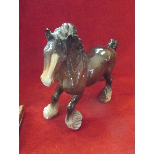 11 - BESWICK CANTERING SHIRE HORSE - 25CM X 22CM