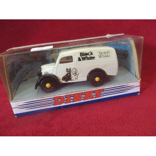 69 - DINKY MATCHBOX 1950 FORD E83W 10 CWT VAN. BOXED. BLACK & WHITE SCOTCH WHISKEY.