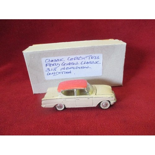 71 - CORGI DIE CAST MODEL. FORD CONSUL 315.