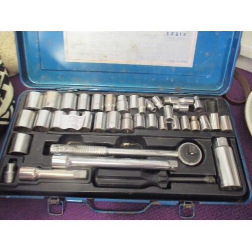 108 - SOCKET WRENCH SET. 40 PIECE METRIC & INCH.