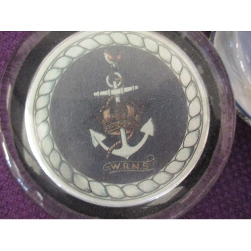 109 - COLLECTION OF 7 PAPERWEIGHTS. SOME ROYAL NAVAL ASSOCIATION