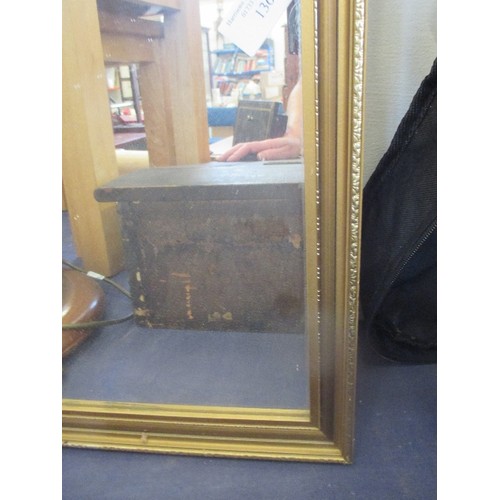 181 - RETRO GILT-FRAMED LONG WALL MIRROR.