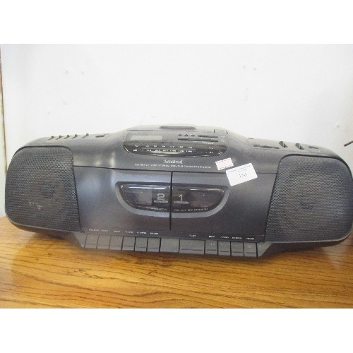 150 - AMSTRAD CD STEREO DOUBLE CASSETTE MCD750