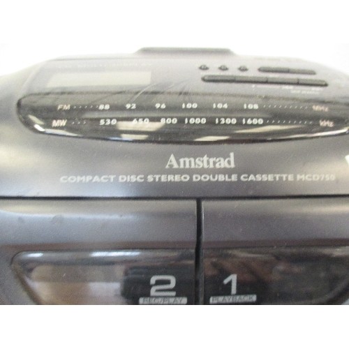 150 - AMSTRAD CD STEREO DOUBLE CASSETTE MCD750