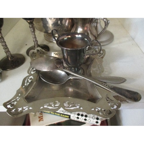 237 - VINTAGE SILVER PLATE ITEMS.