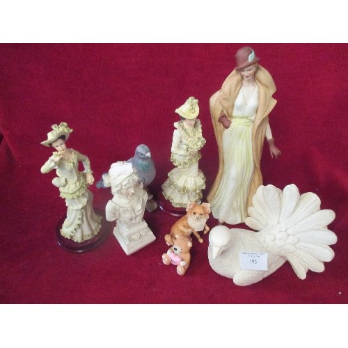 193 - COLLECTION OF DECORATIVE CERAMIC FIGURES.