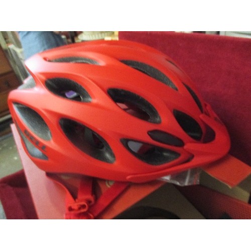 203 - BELL 'TRACKER' CYCLE HELMET. BRAND NEW & BOXED. RED.