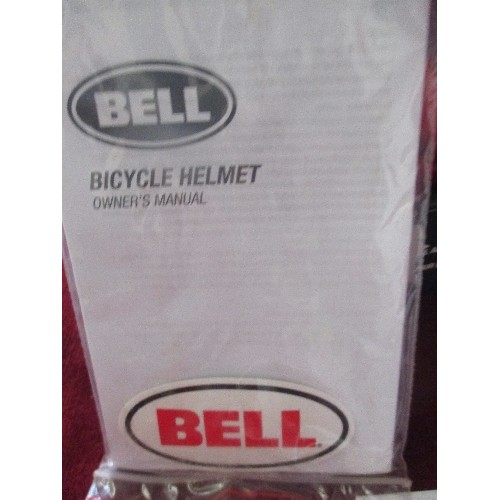 203 - BELL 'TRACKER' CYCLE HELMET. BRAND NEW & BOXED. RED.