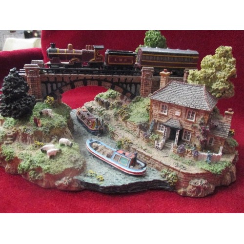 243 - COLLECTION OF DANBURY MINT 'CERAMIC VILLAGES'  INCLUDING SOME 'ROYAL NATIONAL LIFEBOAT ASSOCIATION' ... 