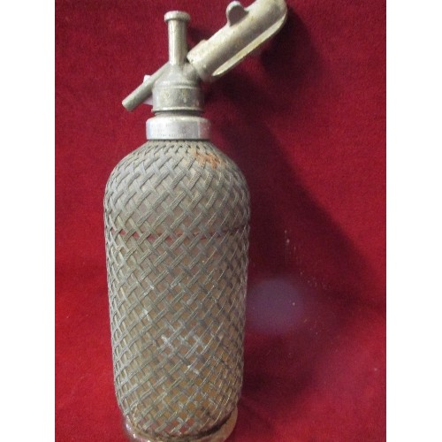 244 - VINTAGE DECO 'SPARKLETS' SODA SIPHON/BOTTLE.