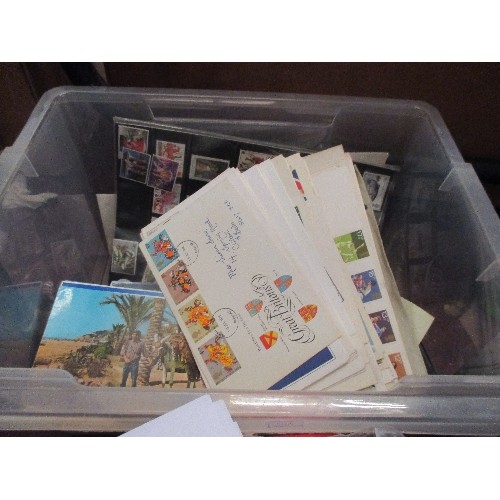 276 - BOX OF STAMPS INCLUDING BRITSH OVERSEAS TERRITORIES, GEORGE VI & ELIZABETH, QUANTITY FIRST DAY COVER... 