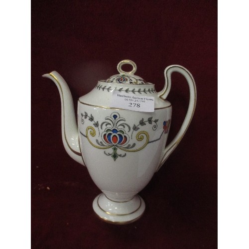 278 - ELEGANT AYNSLEY COFFEE POT