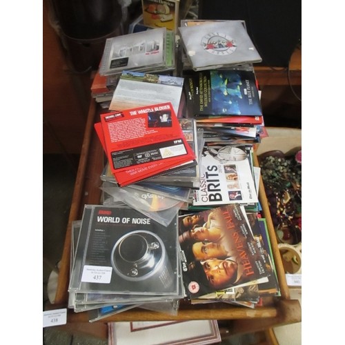 437 - QUANTITY OF CD'S INC FREDDIE MERCURY SOLO, GUNS N ROSES, CROWDED HOUSE ETC