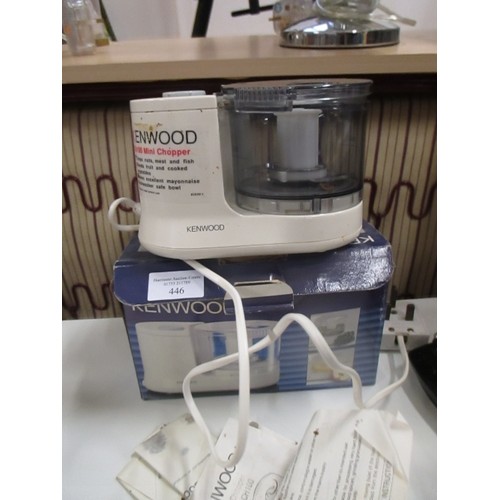 446 - KENWOOD MINI CHOPPER MODEL CH100