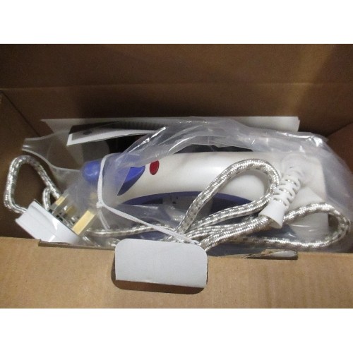 455 - SWAN STEAM IRON - APPEARS NEW IN BOX