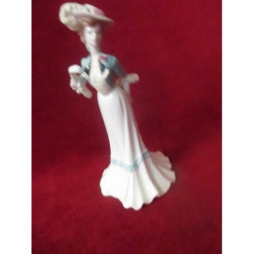 1 - COALPORT LADY SARAH SMALL FIGURINE WITH COA