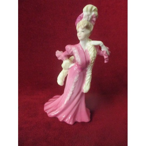 3 - COALPORT LADY LIILIAN SMALL FIGURINE WITH COA