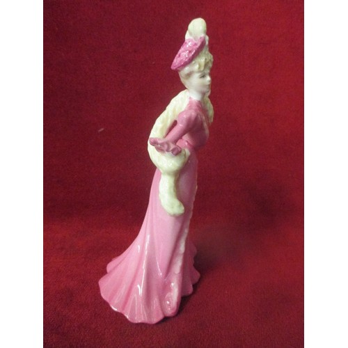 3 - COALPORT LADY LIILIAN SMALL FIGURINE WITH COA