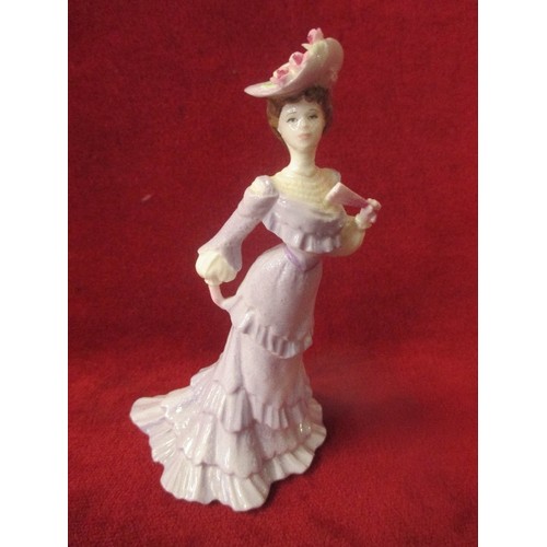 5 - COALPORT LADY CLARA SMALL FIGURINE WITH COA