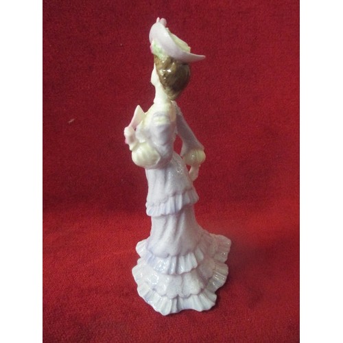 5 - COALPORT LADY CLARA SMALL FIGURINE WITH COA