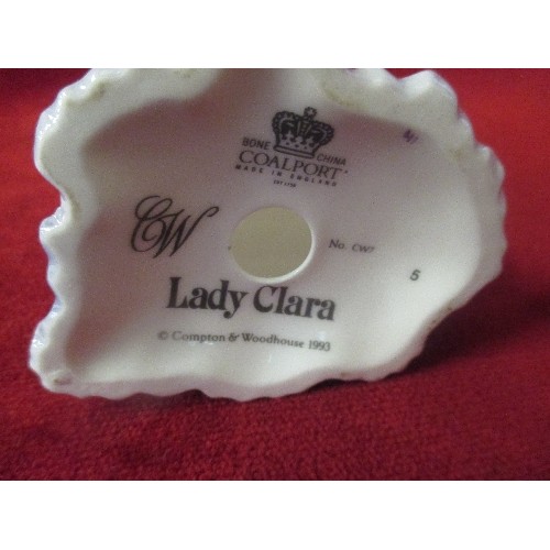 5 - COALPORT LADY CLARA SMALL FIGURINE WITH COA